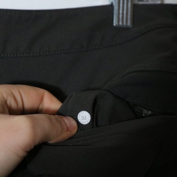 Lululemon Mens ABC Pants 33x32 Gray Warpstreme Pants Chino Stretch Work - Picture 4 of 9